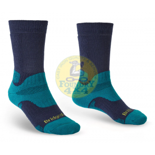 Bridgedale Men's Hike Midweight Merino Performance Boot Socks Petrol/Navy L